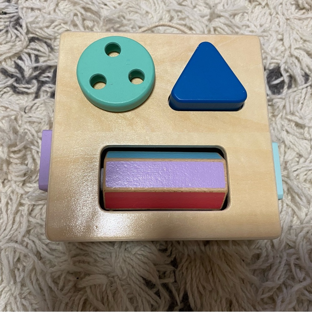 KiwiCo Colorful Wooden Busy Block